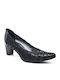 Emanuele Anatomic Leather Black Heels