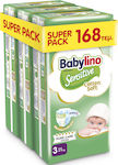 Babylino Tape Diapers Sensitive Cotton Soft Sensitive No. 3 for 4-9 kgkg 168pcs