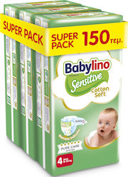Babylino Sensitive Cotton Soft No. 4 για 8-13kg 150τμχ Babylino Sensitive Cotton Soft No. 4 για 8-13kg 150τμχ