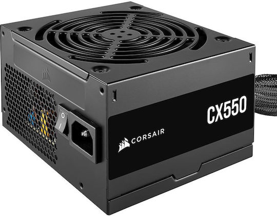 Corsair CX Series CX550 550W Μαύρο Τροφοδοτικό Υπολογιστή Full Wired 80 Plus Bronze