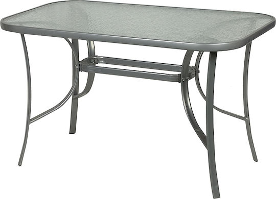 Genomax Garten- und Terrassentisch 140x80 Grau