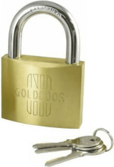 Golddoor Bronze Padlock Brass with Key 25mm 1pcs