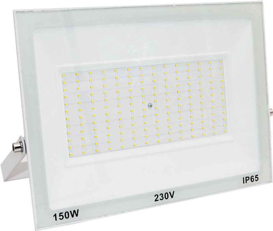 Adeleq Στεγανός Προβολέας LED 150W Ψυχρό Λευκό 6200K IP65