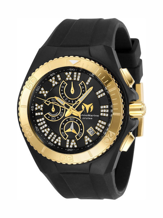 TechnoMarine Ρολόι Μπαταρίας με Καουτσούκ Λουράκι TechnoMarine Ρολόι Μπαταρίας με Καουτσούκ Λουράκι