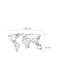 Shally Dogan Decorative Silhouette Black Made of Metal 100x52cm