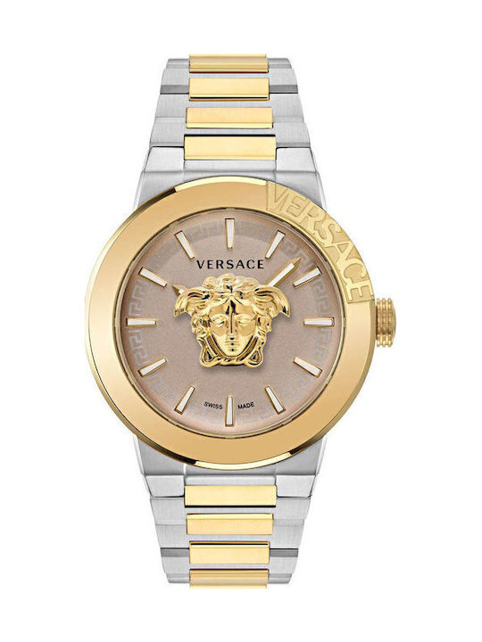 Versace Medusa Infinite Two Ρολόι Μπαταρίας με Μεταλλικό Μπρασελέ Versace Medusa Infinite Two Ρολόι Μπαταρίας με Μεταλλικό Μπρασελέ