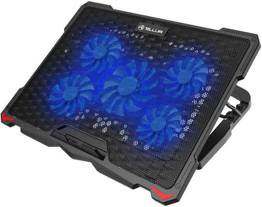 Tellur Basic Cooling Pad για Laptop έως 17.3" με 5 Ανεμιστήρες και Φωτισμό
