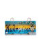 La Belle Maison Wall Hanger Glass 2 Hooks Blue D1300 23x10cm