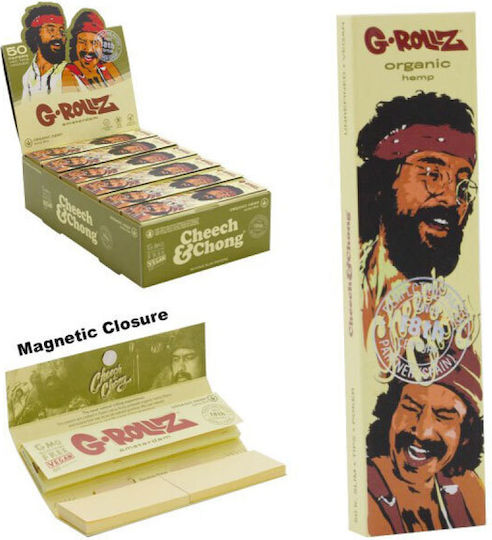 G-Rollz Zigarettenpapier Schlank King Size mit Kegelspitzen 50 Blätter 1Stück