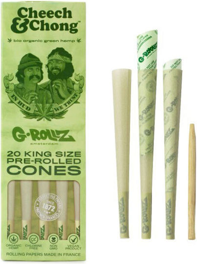 G-Rollz Χαρτάκια Στριφτού Τσιγάρου Slim King Size 20τμχ