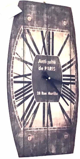 La Belle Maison Metallische Wanduhr Braune 30x50cm D188