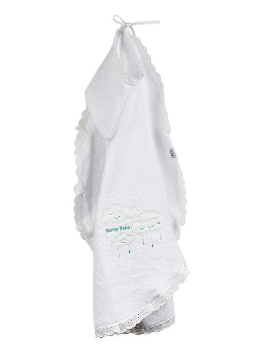 Bunny Bebe Baby Hooded Towel with Hood Cloud Mi...
