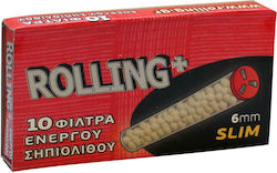 Rolling Ενεργού Σηπιόλιθου Slim 10 Φιλτράκια Rolling Ενεργού Σηπιόλιθου Slim 10 Φιλτράκια