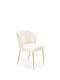 K474 Scaun De Sufragerie Crem/Auriu 54x64x80 cm