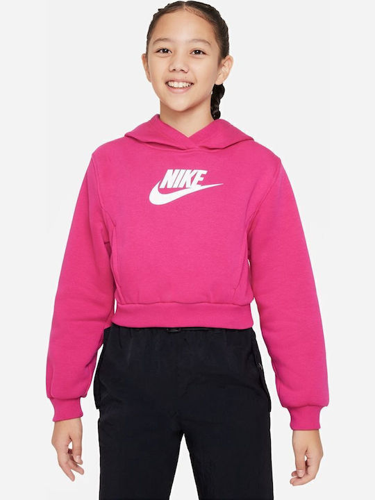 Nike Fleece Kids Sweatshirt with Hood and Pocke...