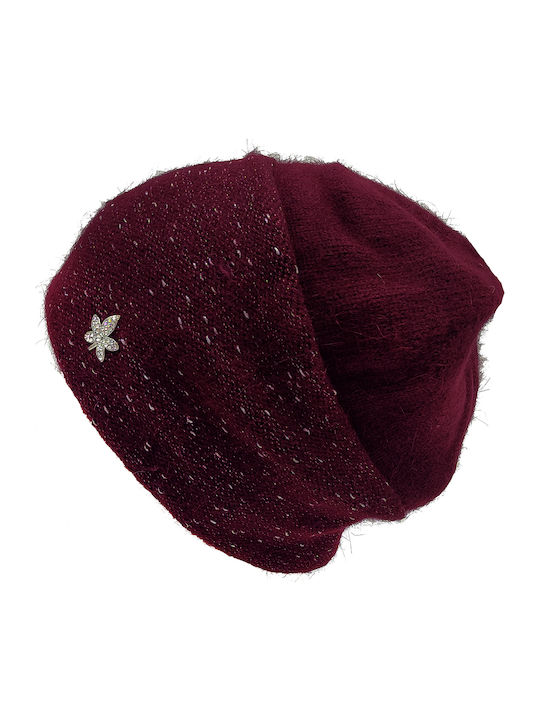 Beanie Frauen Beanie Gestrickt in Rot Farbe