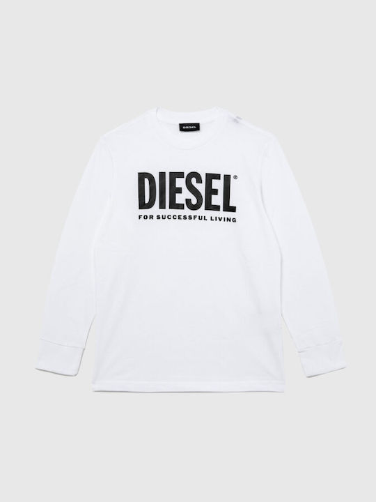 Diesel Kids Blouse Long Sleeve White