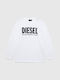 Diesel Kids Blouse Long Sleeve White