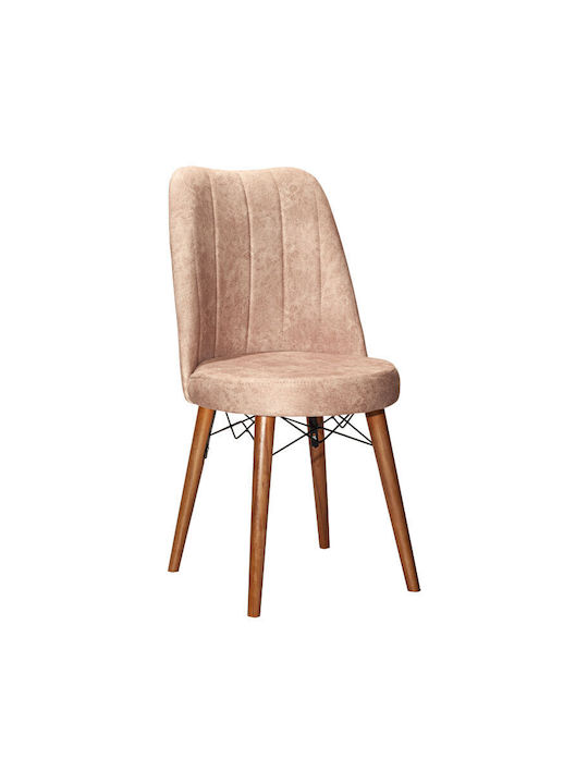 Nevis I Dining Room Fabric Chair Ecru Antique 47x50x91cm
