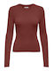Only Women's Blouse Long Sleeve Red
