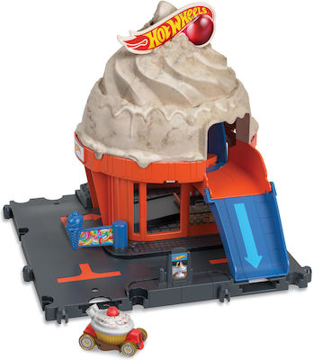 Hot Wheels Hw City Ice Cream Shop Track for 4++ Years