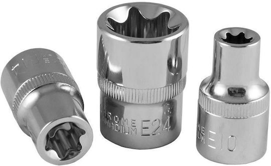JBM Căpăcel Torx cu Patrat de Prindere 1/2" Dimensiune E14 1buc