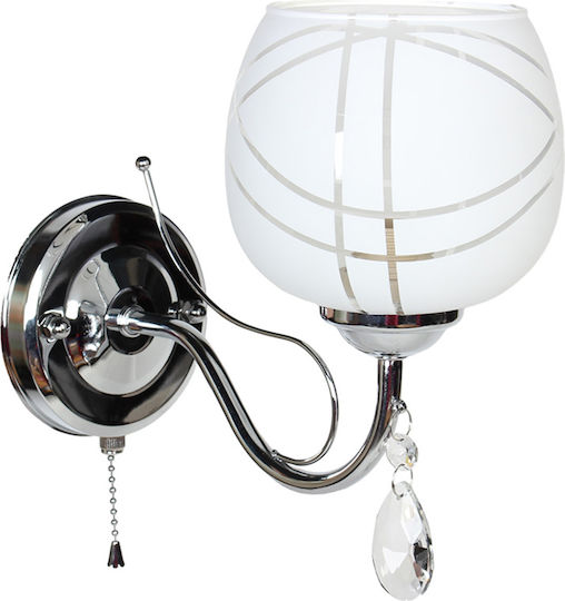 Globobox Leuchte Wand Silber 24x23x12cm Globobox Leuchte Wand Silber 24x23x12cm