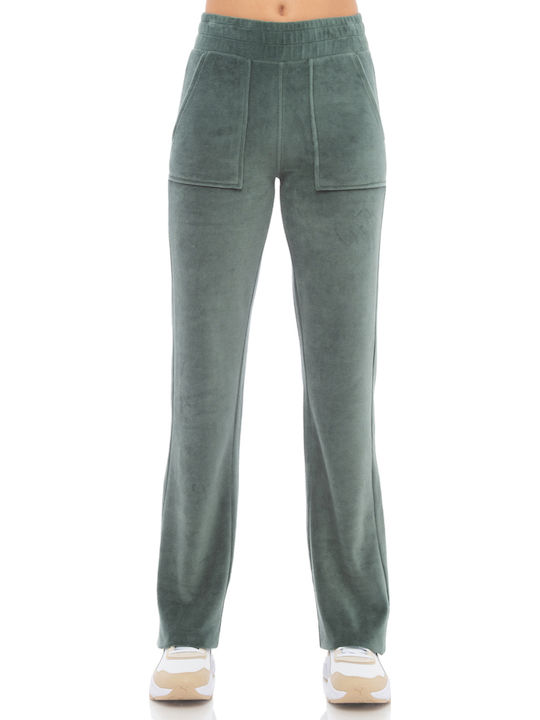 Sweatpants Velvet Khaki