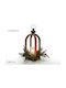 ArteLibre Christmas Wood Brown Lantern