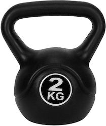 Factory Kettlebell από PVC 2kg Μαύρο Factory Kettlebell από PVC 2kg Μαύρο