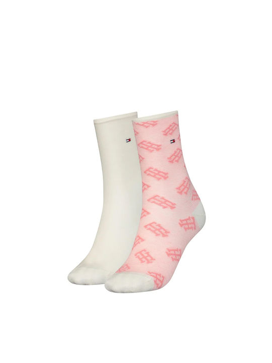 Tommy Hilfiger Γυναικείες Κάλτσες Ροζ (#003/PINK COMBO) 2Pack