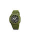 Skmei Digital Watch Chronograph Battery with Green Rubber Strap