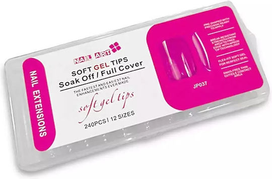 Soft Gel Връхчета за нокти Прозрачни 240бр JP037