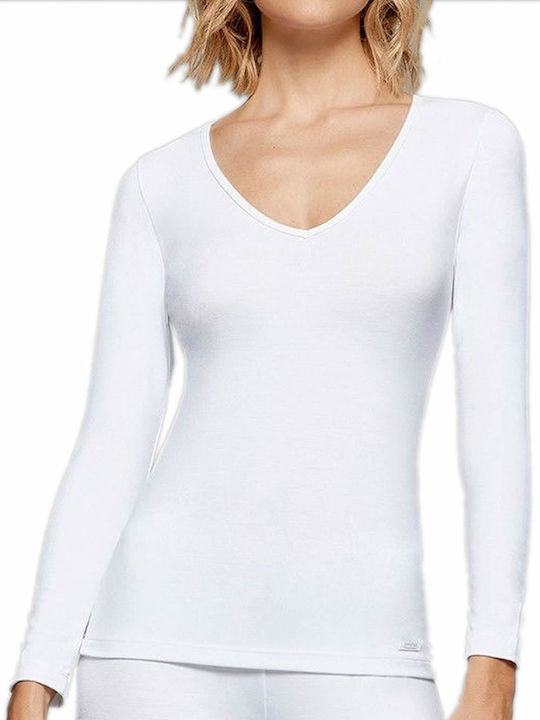 Impetus Damen Thermo Langarmshirt Weiß