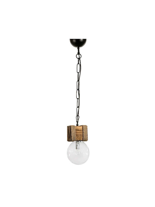 Heronia 1l Pendul de tavan Single-Light with Rope Brown