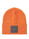 Beanie Γυναικείος Σκούφος Πλεκτός σε Πορτοκαλί χρώμα