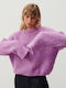 American Vintage Women's Long Sleeve Pullover Purple
