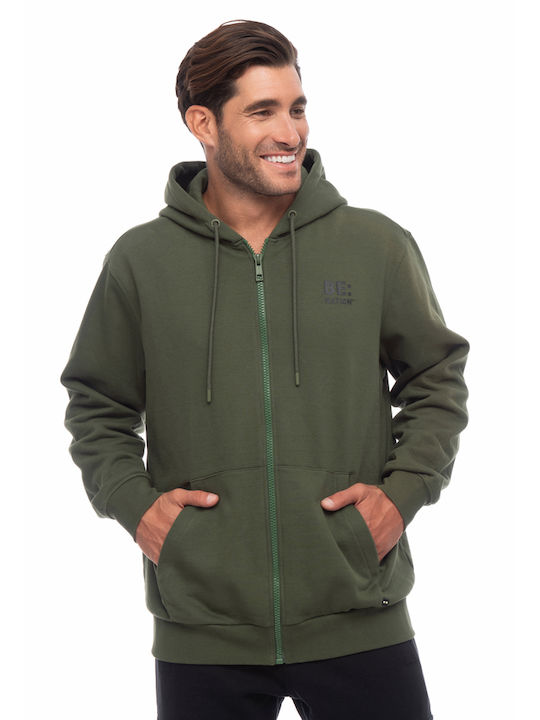 Khaki Hoodie Cardigan