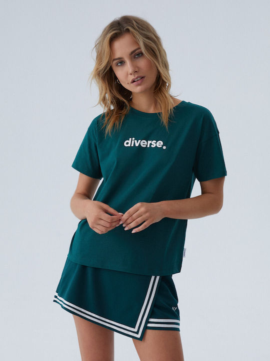 Diverse System Γυναικείο T-shirt Πράσινο