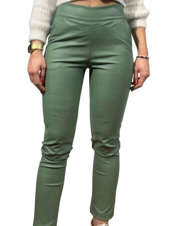 Damen Stoff Hose Green.