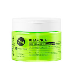 7DAYS Exfoliating Peeling Pads Bha+cica Peeling for Face for Sensitive Skin