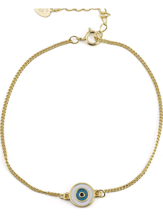 George Art Jewels Επιχρυσωμένη Αλυσίδα Ποδιού από Ασήμι
