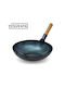 Yosukata Wok made of Steel Blue 34cm