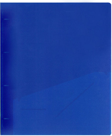 Biblioraft 4/30 pentru Hârtie A4 cu 4 Rings Inele Albastru 1buc