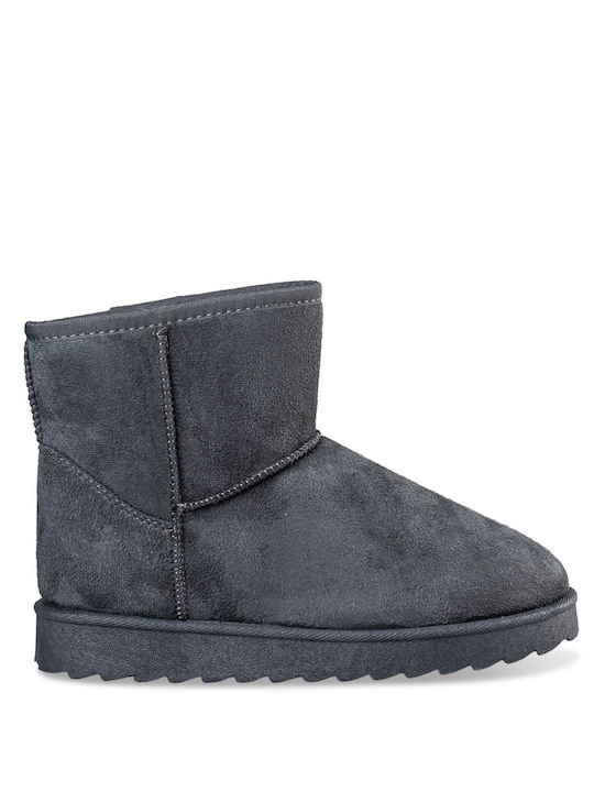 Venini Women's Ankle Boots with Fur Gray