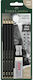 Faber-Castell Set von 4 Bleistiften Gray