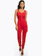 Women's Sleeveless One-piece Suit Red