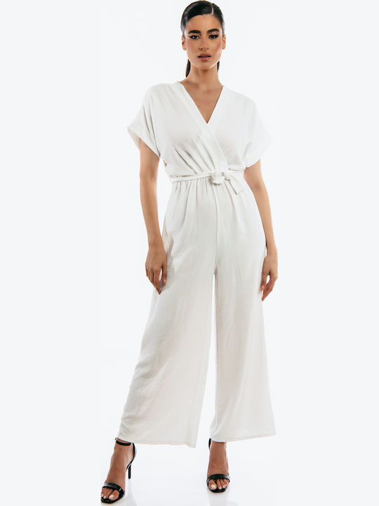 Boutique Γυναικεία Ολόσωμη Φόρμα Λευκή