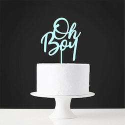 Oh Boy Cake Decoration 1pcs