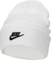 Nike Peak Beanie Unisex Beanie Knitted in Ecru color